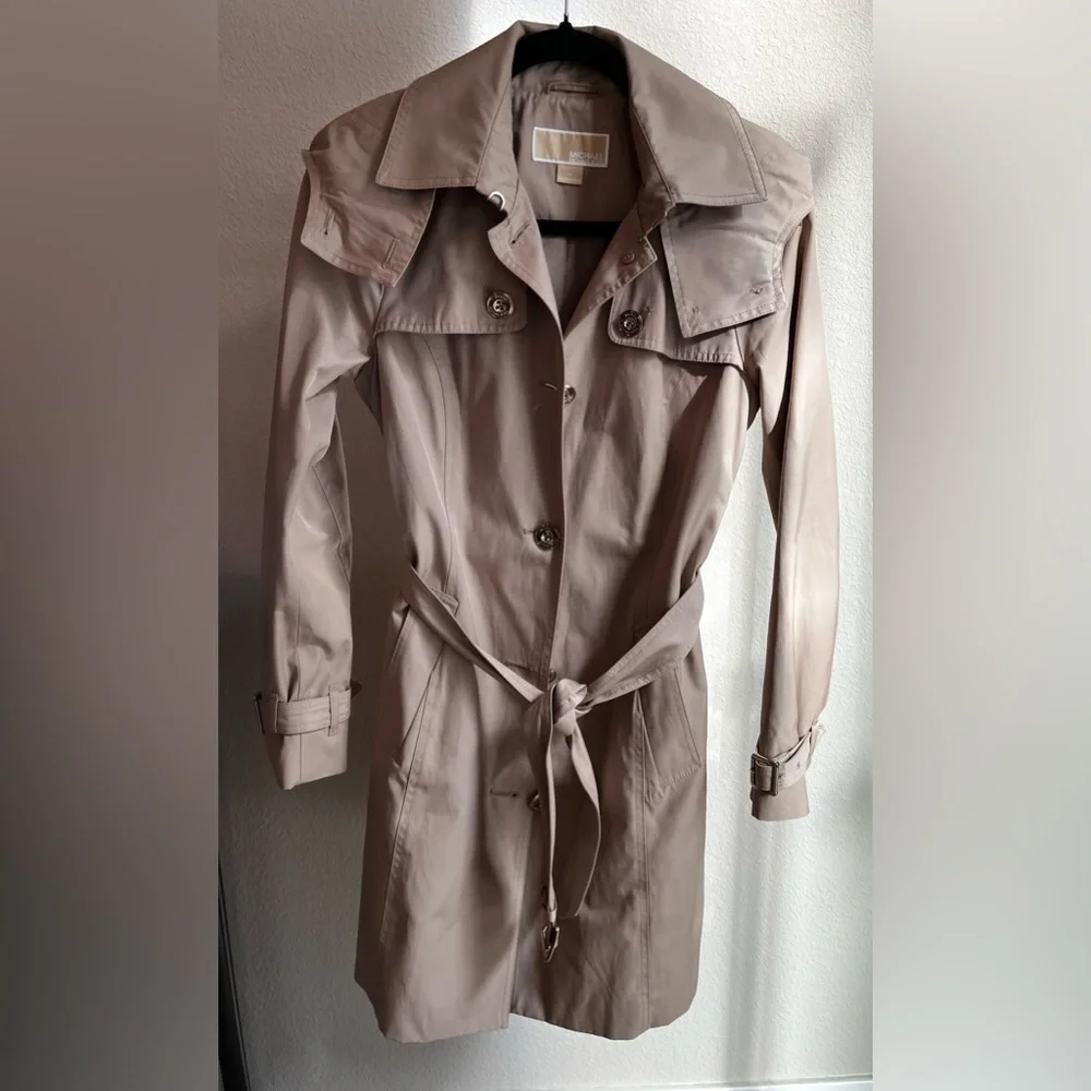 Michael Kors Beige Trench Coat - Picture 10 of 15